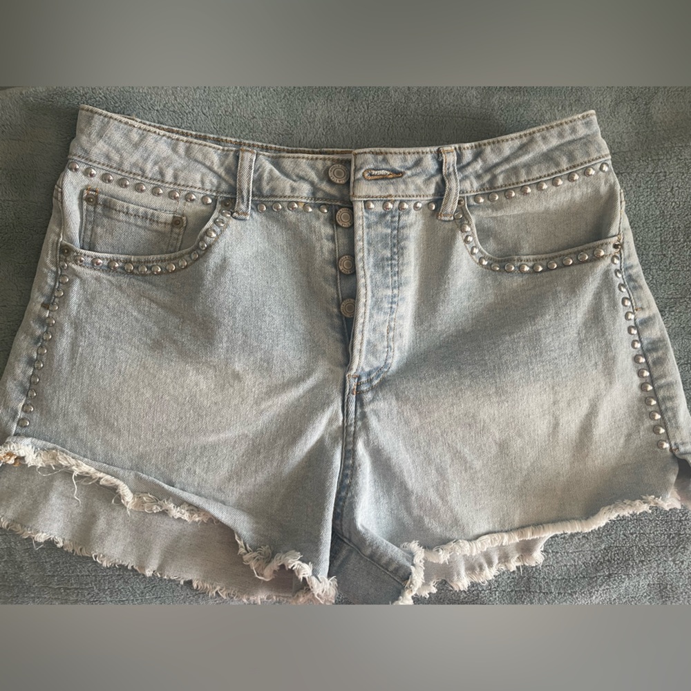 Vanilla Star Blue Jean Shorts Distressed Cut-Off Style. (Wore once )